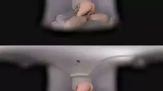 لعبة جنس افتراضية: عاهرة تُستخدم كحاوية مني في خيال الواقع الافتراضي