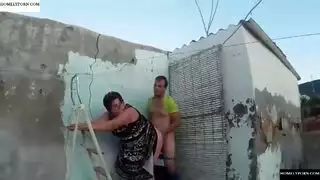 rooftop fuck fest: divorced babes pussy gets destroyed